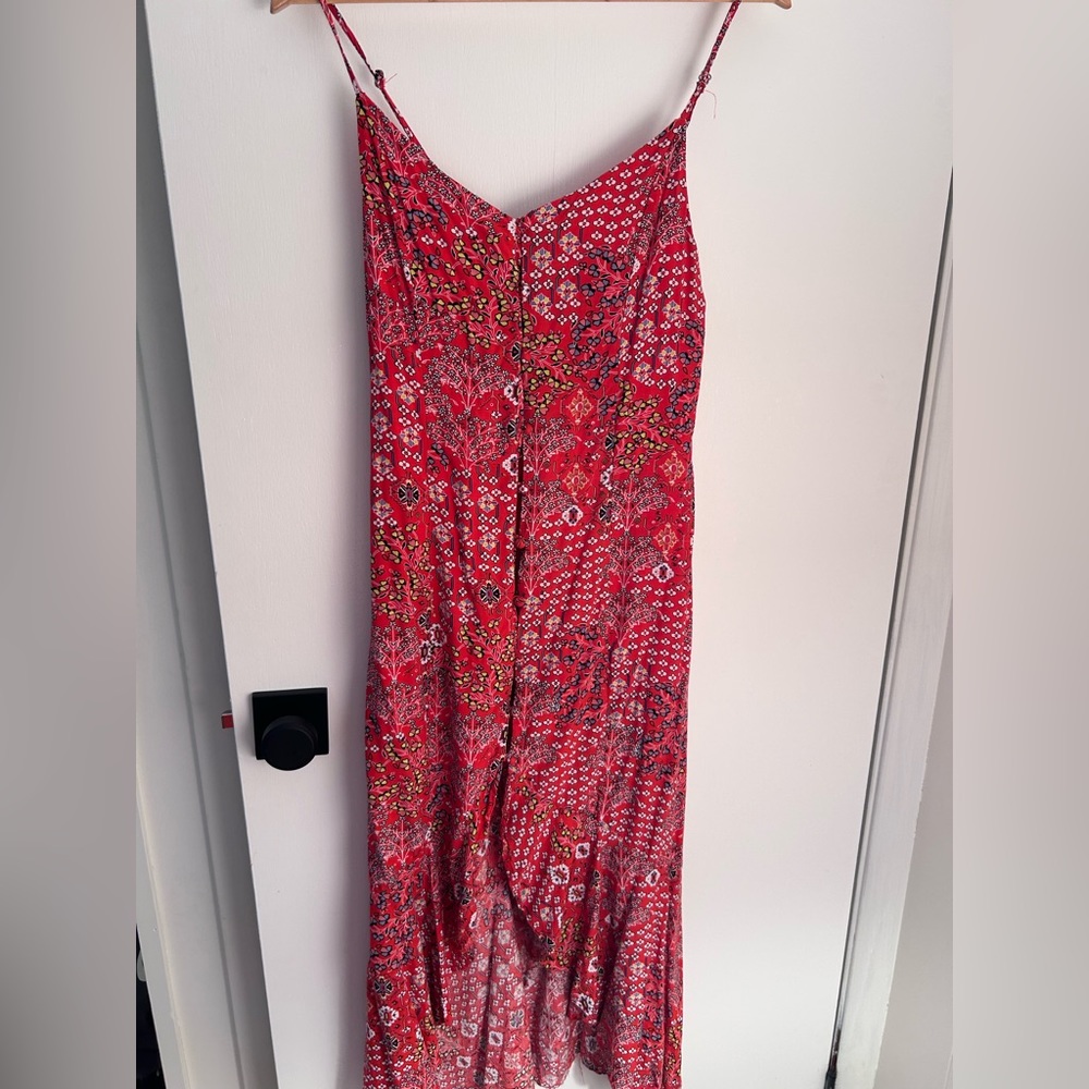 Abel the label high low dress red xs